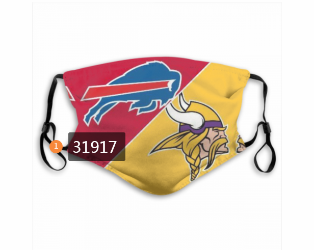 NFL Buffalo Bills 342020 Dust mask with filter->nfl dust mask->Sports Accessory